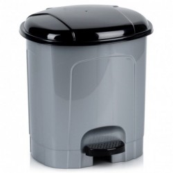 Pedaali prügikast plastik hall 5,5 l