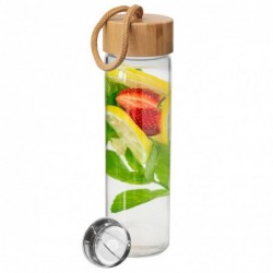 Klaasist veepudel koos kurnaga 450 ml