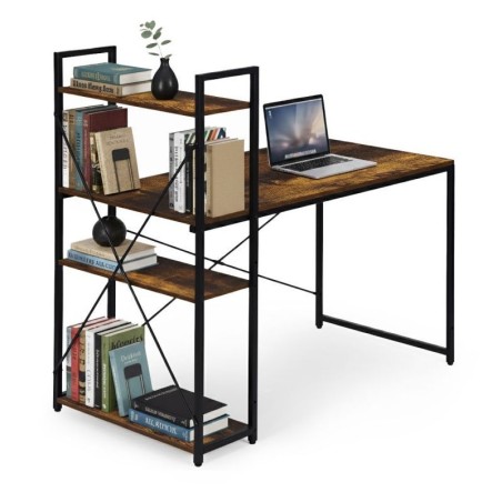 Kirjutuslaud 120x60 cm riiulitega, Loft-stiilis | FreshDesign.ee