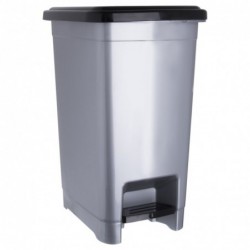 Plastikust pedaaliga prügikast, kitsas, 15 l