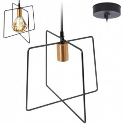 Ripplamp metallist must kuld