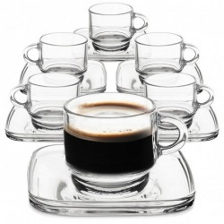 Klaastass alustassiga 75 ml...