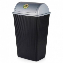 Plastikust prügikast must 38 l