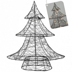 Must helendav jõulupuu 30 LED 40 cm