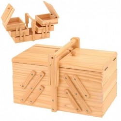 Puidust õmblustarvikute kast 30x16x20 cm