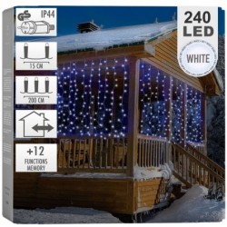 Välisvalgusti kardin 240 LED 2,25 m