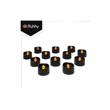 LED küünlad 12 tk must 3.6cm