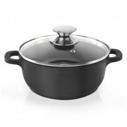 Klaaskaanega graniidist pott GRANDE 20 cm, 2,3 l